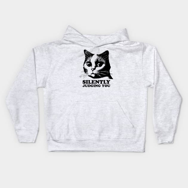 Cat Is Silently Judging You Kids Hoodie by TMBTM